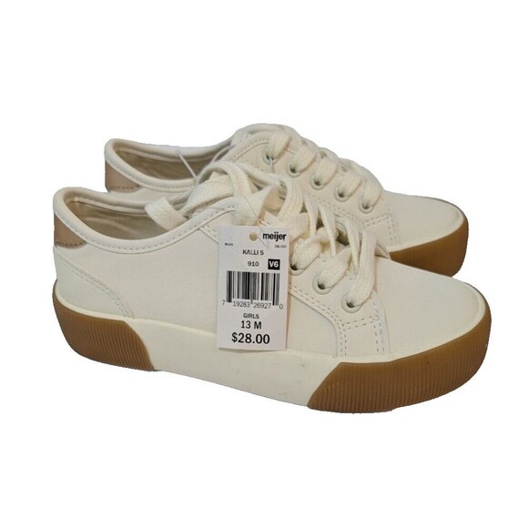 Falls Creek Other - Falls Creek Kallis Girls Ivory Gym Shoes Size 13M